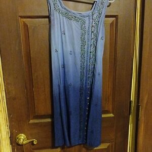 Elegant Blue Mini Dress